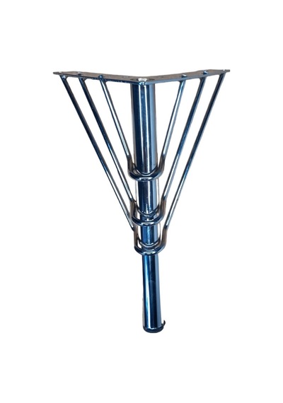 Art Flamingo Model 40cm Gümüş Metal Sandalye, Sehpa, Puf Ayakları 4 Adet Gümüş