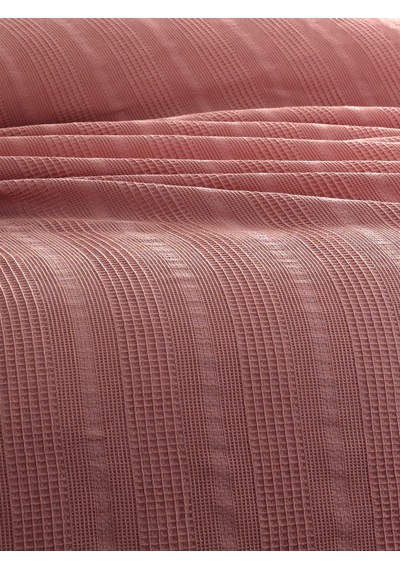 Tek Kişilik Waffle Pike 160x230cm, %100 Pamuk, Petek Tasarım