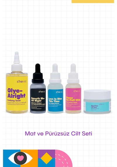Mat Ve Pürüzsüz Cilt Seti