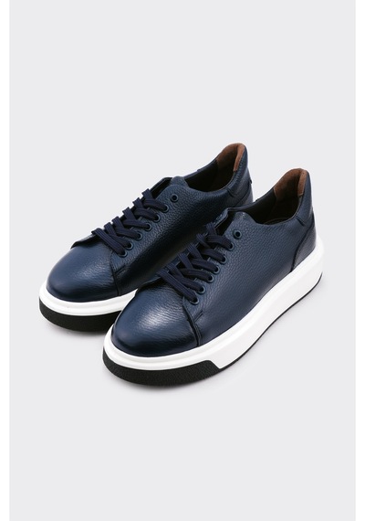 Derinet Hakiki Deri Comfort Taban Erkek Sneaker Laci Laci