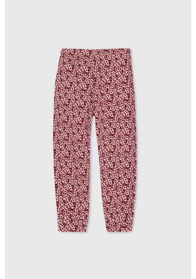 Panço Kız Çocuk Çiçek Desenli Pijama Takımı Pembe