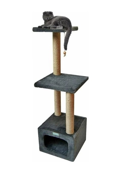 Turkuaz Pet TR-211 Draco 3 Katlı Kedi Tırmalama Evi 102 CM