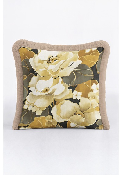 Çiçek Desenli Bej Saçaklı Yastık Kılıfı-zarif Floral Modern Hardal Gri Vizon Püsküllü Kırlent Kılıfı Kayıp Esinti Mira Çiçek Desenli Bej Saçaklı Yastık Kılıfı-zarif Floral Modern Hardal Gri Vizon Püsküllü Kırlent Kılıfı Kayıp Esinti Mira