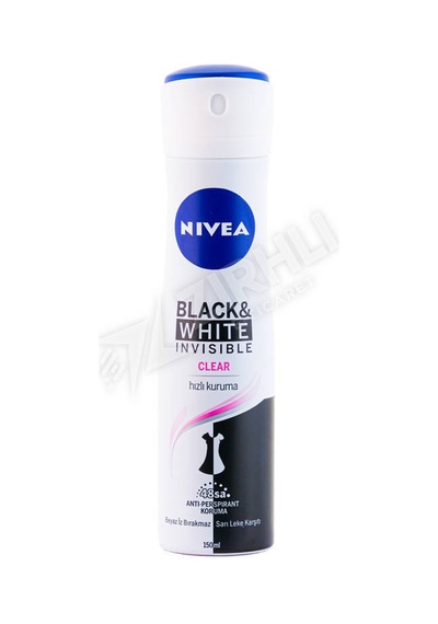 5 Adet Nivea Deodorant Black&white Clear 150 Ml