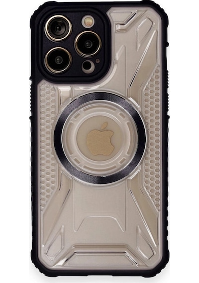 Apple  Uyumlu  iPhone 12 Pro Kılıf Prag Magneticsafe Kapak Siyah