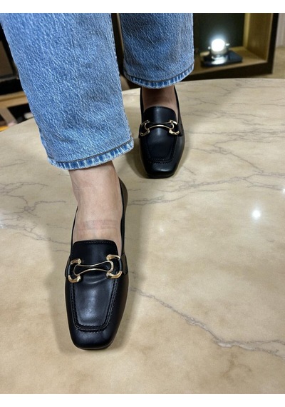 Aska Shoes Günlük Tokalı Babet 2025aska005 Siyah