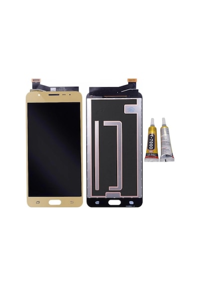 Te Samsung Uyumlu J7 Prime G610f Lcd Ekran Gold + B7000