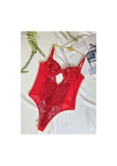 La Linaa Elanor Kırmızı Çıtçıtlı Dantelli Transparan Balenli Bodysuit Koyu Kımızı - 699340148 Koyu Kımızı La Linaa Elanor Kırmızı Çıtçıtlı Dantelli Transparan Balenli Bodysuit Koyu Kımızı - 699340148 Koyu Kımızı