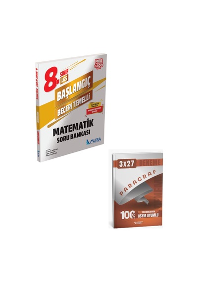Muba 2027 8. Sınıf Başlangıç Matematik Soru Bankası+ Anla Kazan Paragraf