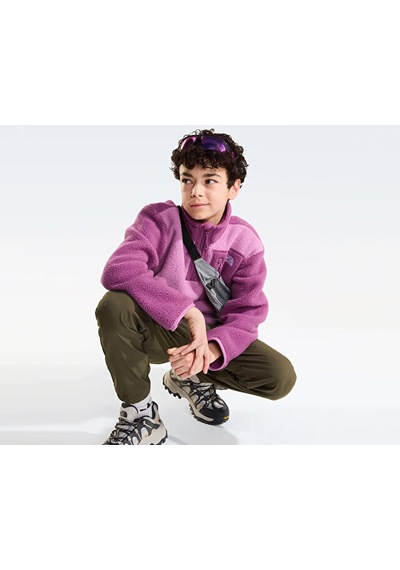 The North Face Teen Yumıorı 1/4 Zıp Jacket Çocuk Outdoor Çeyrek Fermuarlı Polar Üst Nf0a8j61k221 Mor