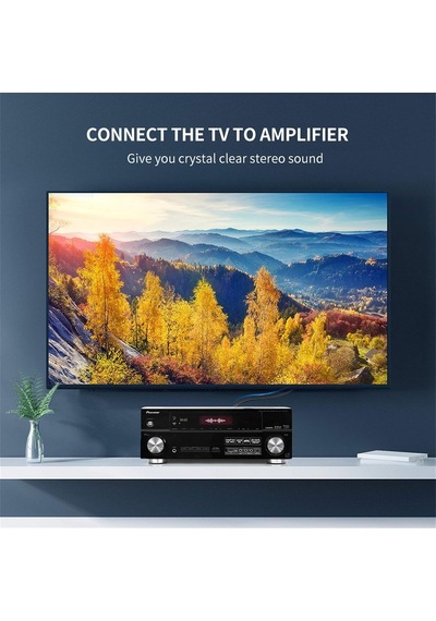 Ugreen 2rca To 2rca Ses Kablosu, 5 Metre, Antrasit Diğer