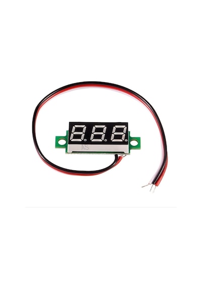 0.28" 0-100v Kırmızı Voltmetre