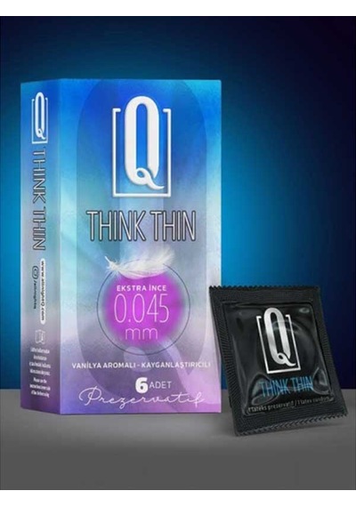 Q Think Thin 6'lı Ekstra İnce Prezervatif - C-5132