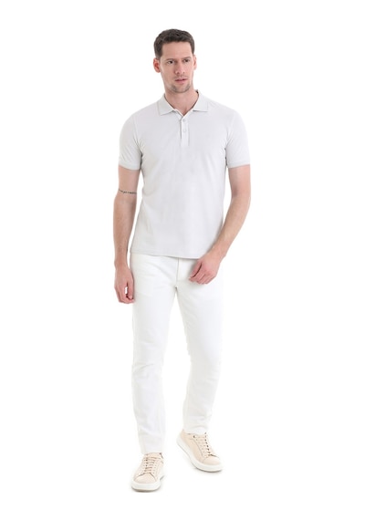 Hatemoğlu Gri Regular Fit Düz Polo Yaka Tişört 3536etc22c03 Ag1 Gri