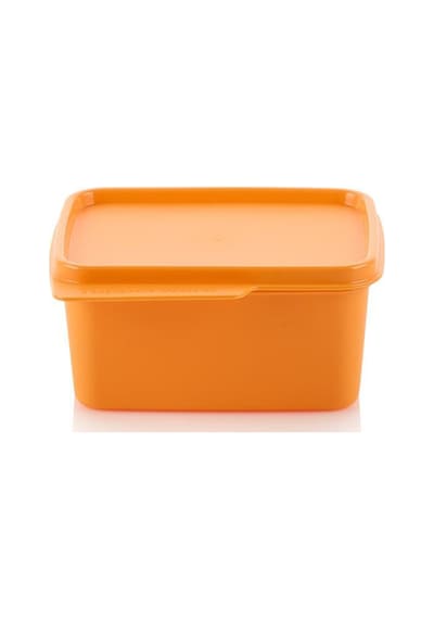 Tupperware Kare Buzdolabı Saklama Kabı 500ml Mango Turuncu