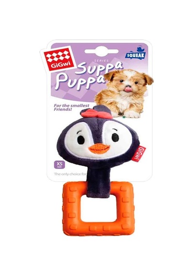 Gigwi Suppa Puppa Penguen Köpek Diş Kaşıma Oyuncağı 16 CM
