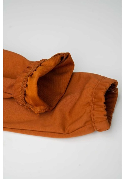 Heyadventure Erkek / Kız Çocuk Cepli Jogger Eşofman Altı Paçası Lastikli Camel Camel