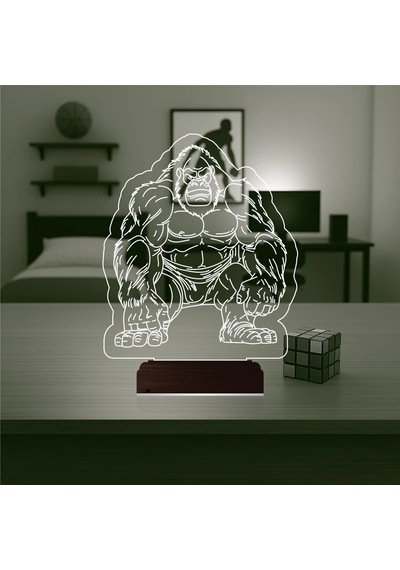 Luvivia Goril Gorilla 3d Lamba - Masa Gece Lambası V3 Şeffaf