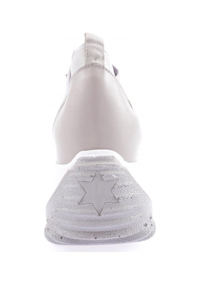 Dgn Z3 23y Kadin Mega Kalin Taban Silver Taşli Sneakers Ayakkabi Gri