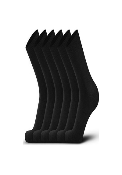 Ozzy Socks 12 Çift Siyah Viskon Dikişsiz Erkek Soket Çorap Siyah