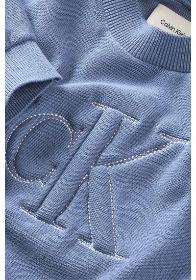 Calvin Klein Erkek Çocuk Triko Ib0ıb02623 Mavi