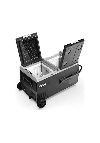 Iceco K95d 12/24volt 95lt Akülü/kablolu/ Çift Bölmeli Kompresörlü Outdoor Oto Buzdolabı/dondurucu A