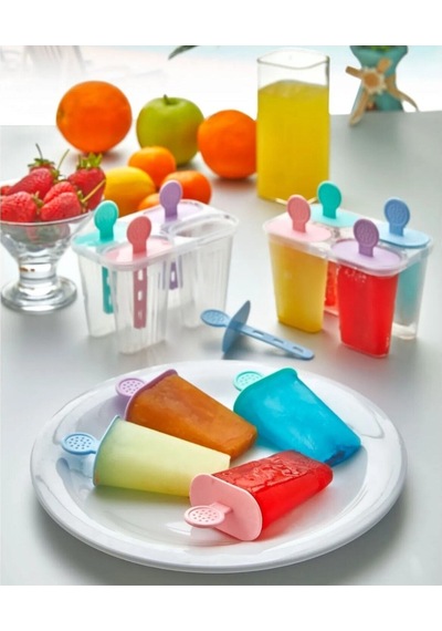 4 Lü Dondurma Ve Küre Buz Kalıbı Limon Sıkacağı Hediyeli Plastik Diğer
