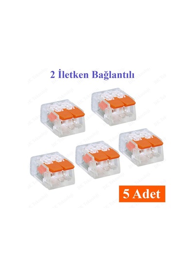 2 İletken Bağlantılı Çok Amaçlı Tırnaklı Buat Klemens - 5 Adet