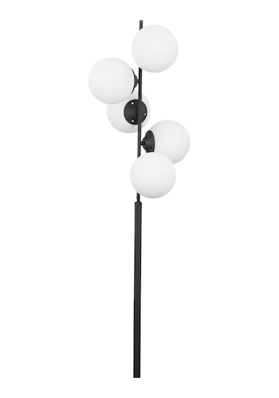 Missy 5 Li Siyah Lambader Beyaz Camlı Modern , Oturma Odası ,yatak Odası , Salon Lambader Çok Renkli