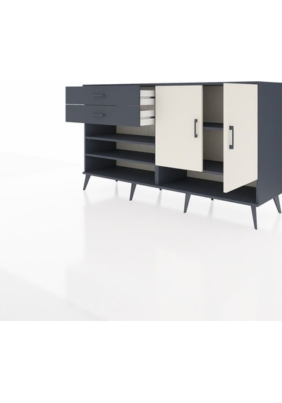 Hyperion Konsol 4 Raflı 2 Çekmeceli 2 Kapaklı 176x44x99 Antrasit- Antrasit-aytaşı/antrasit Hyperion Konsol 4 Raflı 2 Çekmeceli 2 Kapaklı 176x44x99 Antrasit- Antrasit-aytaşı/antrasit