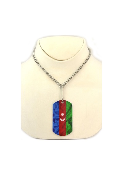 Asker Künyesi Azerbaycan Bayrak Antik Gümüş
