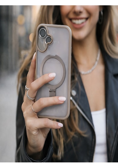 Mmc Tred Apple Uyumlu iPhone 16 Telefon Kılıfı Titan Gri