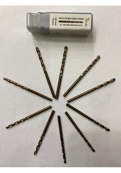 Gfb Hss-cobalt Matkap Ucu 3 MM 10adet
