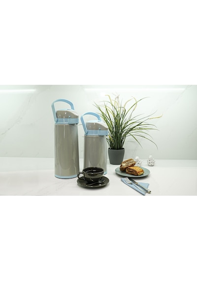 Midinoks Çift Cidarlı Cam Piknik - Kamp Termos 1.2 L