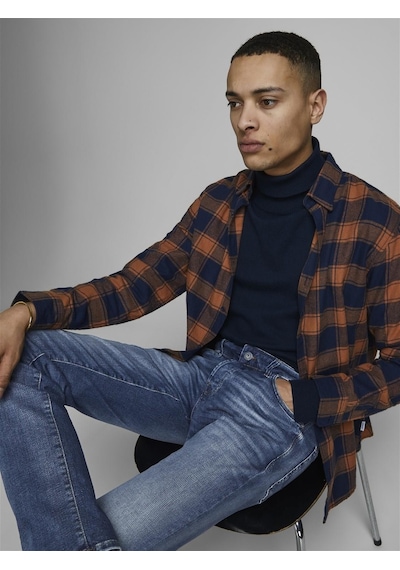 Jack & Jones Jjiglenn Jjicon Jj 357 50sps Noos Erkek Jean Pantolon-27640 Mavi