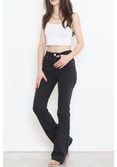 Mokashopin - İspanyol Paça Kot Pantolon Füme1 - 17274.1431. 001