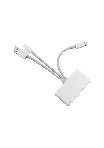 Ally 3 In1 Apple Uyumlu iPhone Usb C Usb A Kamera Okuyucu Kart Okuyucu