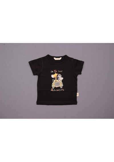 Mini Damla Damla T-shirt Safari Siyah Siyah
