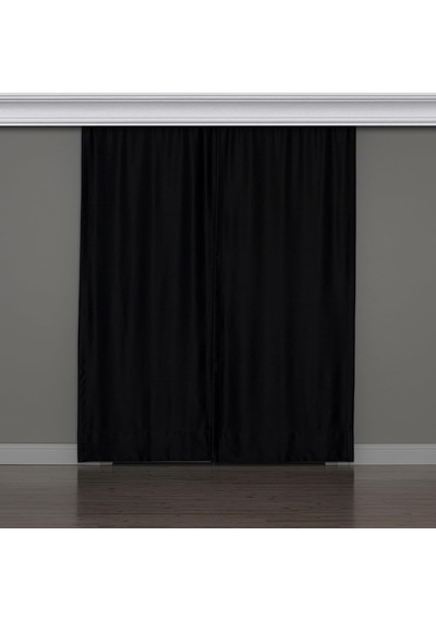 Fabric Design Blackout Siyah Karartma Özellikli Fon Perde 100 X 260