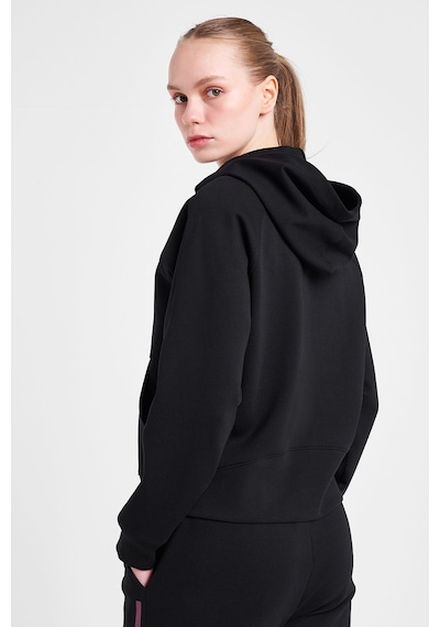 Lescon Kadın Fermuarlı Kapüşonlu Sweatshirt 25n-2133 Siyah