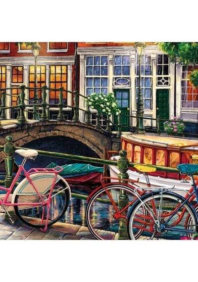 1000 Parça Amsterdam'da Güzel Gün Batımı Bulmacası