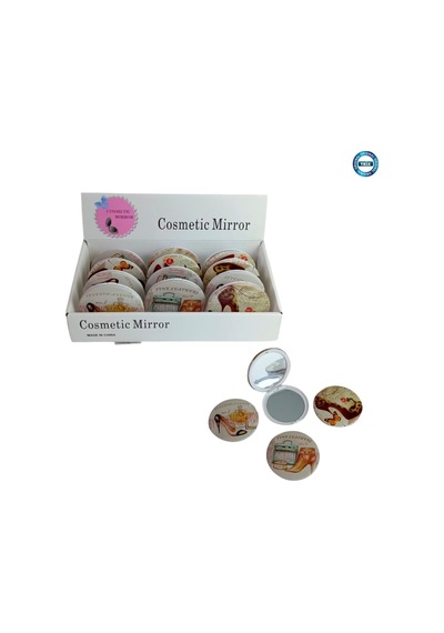 Trix Ekonomik Cep Aynası Krem Renk 24'li Paket