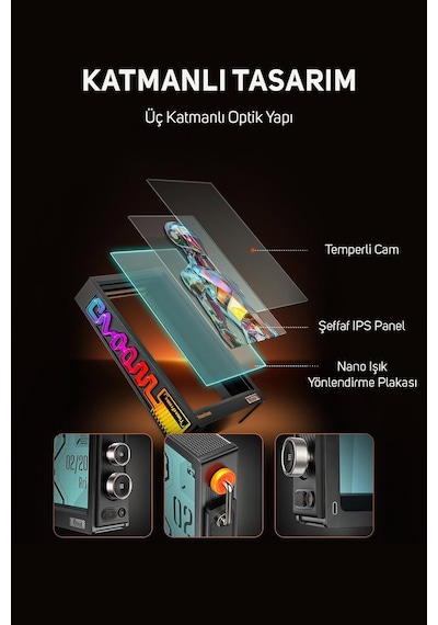 Divoom Times Frame 10.1 Akıllı Kişiselleştirilebilir Dijital Çerçeve, 64gb Siyah