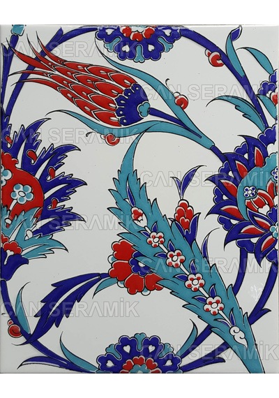 Can Seramik – 20x25 Cm. Cç-313 İznik Çini Karo 5' Li 1 Paket