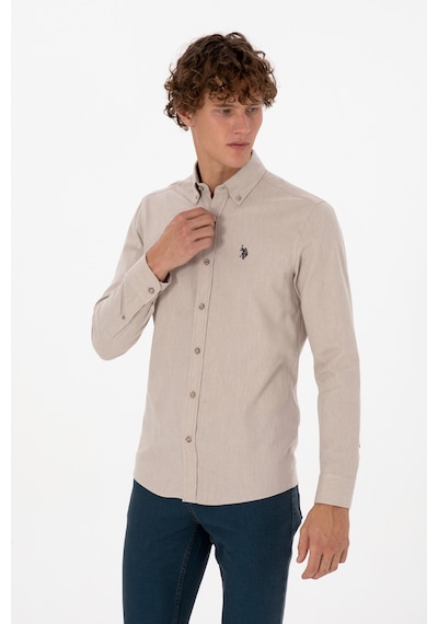 U.s. Polo Assn. Erkek Bej Gömlek Basic 50316721-vr011 Bej U.s. Polo Assn. Erkek Bej Gömlek Basic 50316721-vr011 Bej