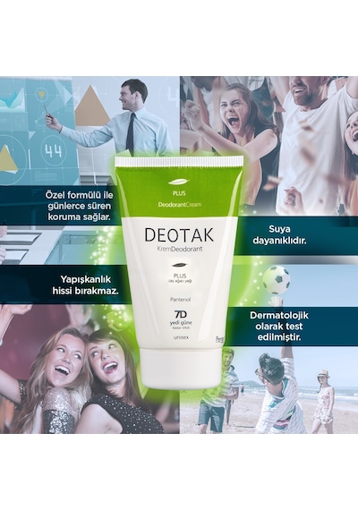 Deotak Krem Deodorant 35ml Plus Çay Ağaçı Yağı 4 Lü Set