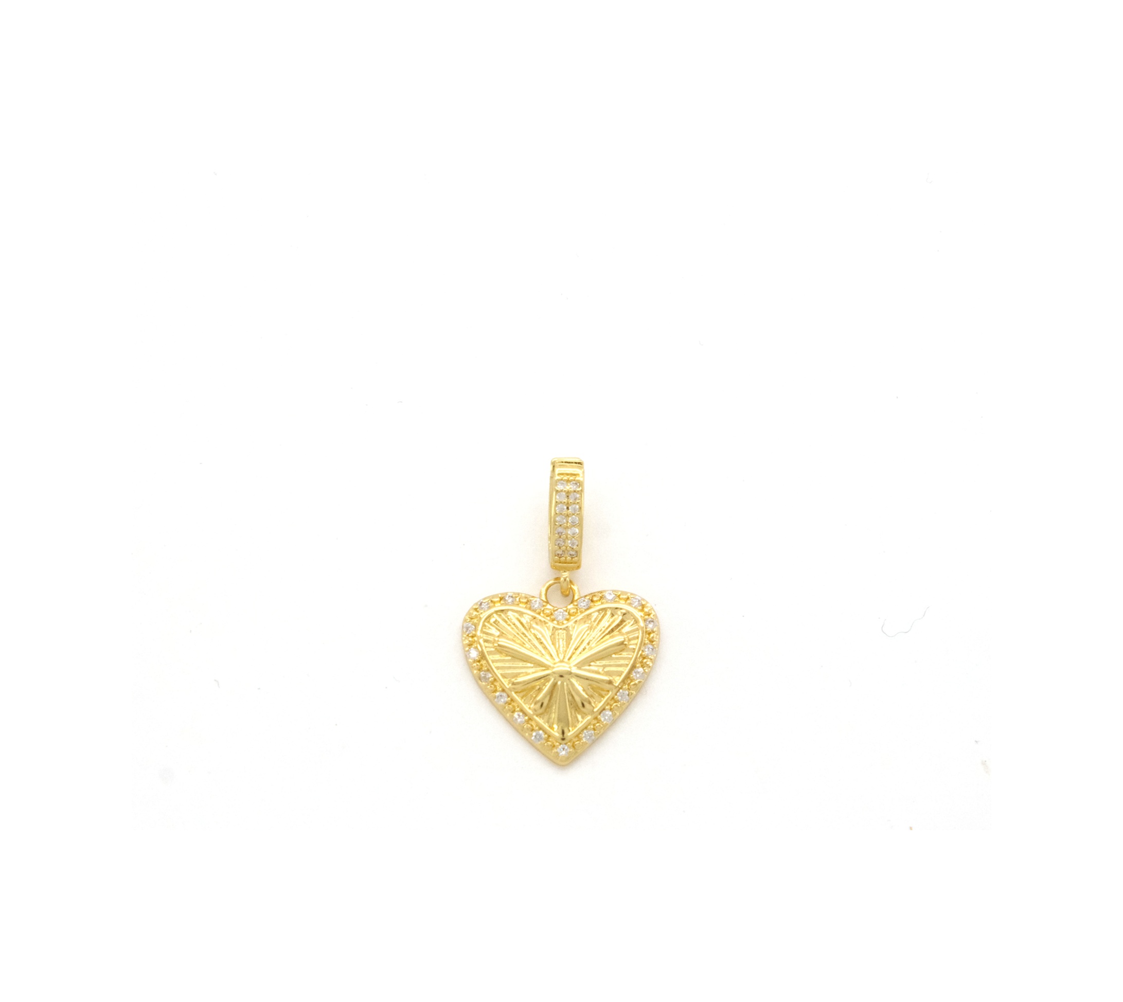 Ajda Charm Çelik Altın Kaplama Kadın Kalp Model-chr-114 Gold