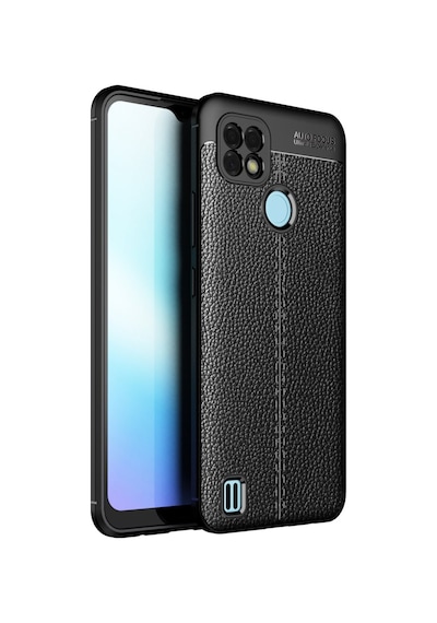 Realme C25 Uyumlu Kılıf Auto Focus Kapak - Siyah
