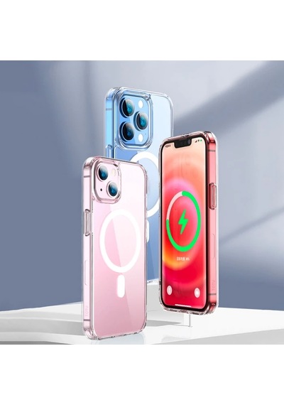 Ally İphone 13 Pro Max Magsafe Uyumlu Manyetik Kılıf Silikon Kılıf- 5775
