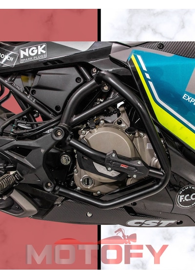 Gp Kompozit Cf Moto 250 Sr 2020-2024 Uyumlu Motor Koruma Demiri Siyah